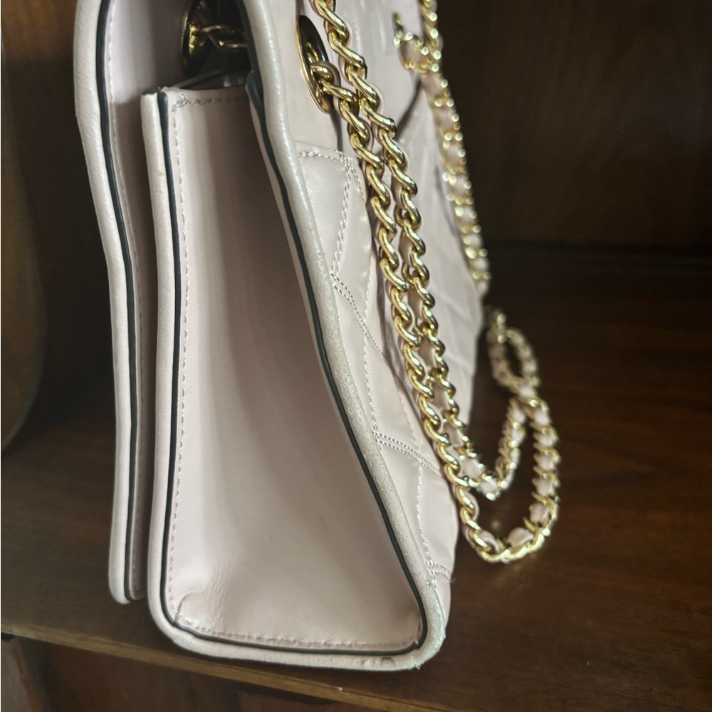 Tory Burch Savannah Convertible Quilted Shoulder Bag with Chain in Soft Pink - Picture 5 of 8